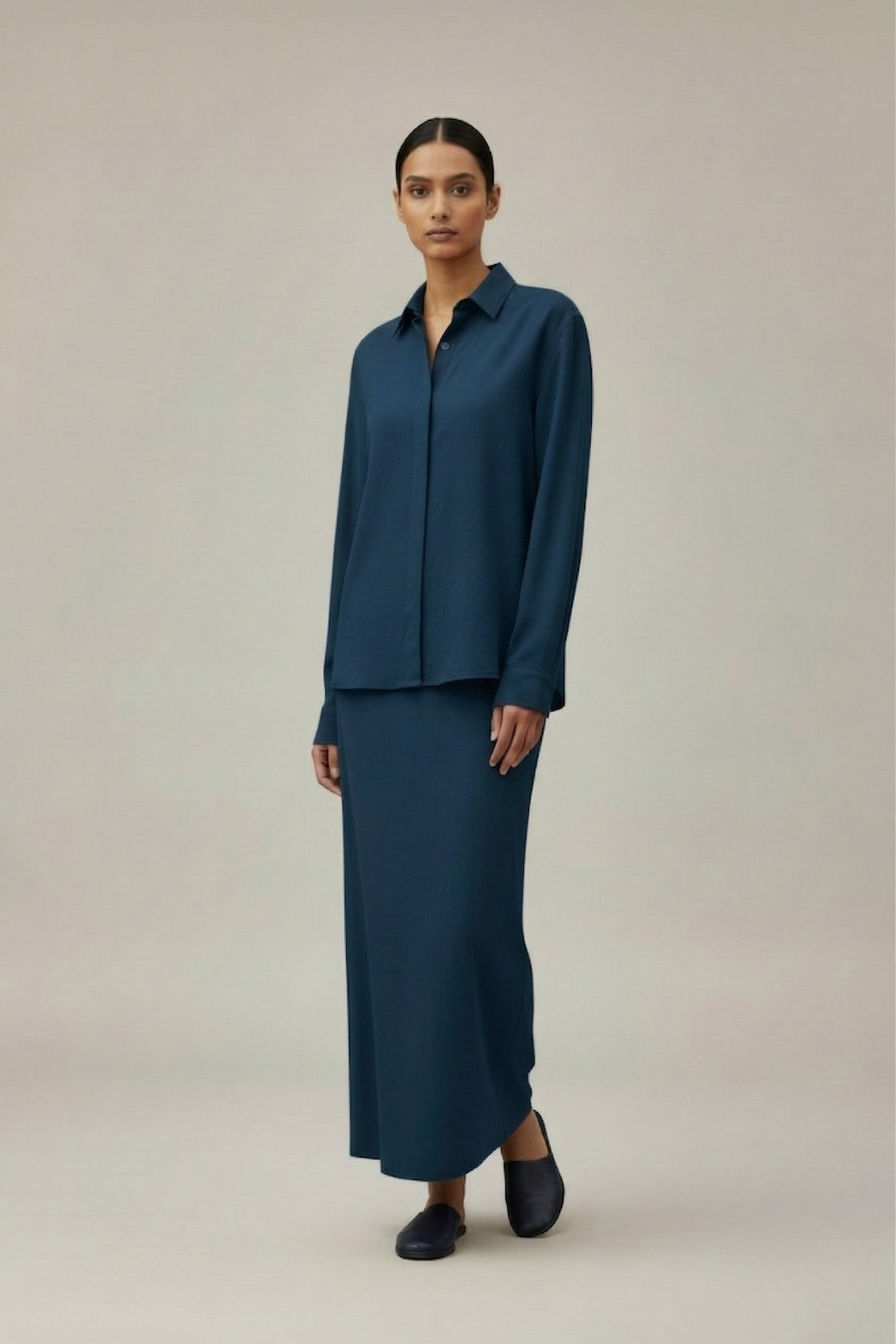 ABBY MIDNIGHT BLUE SKIRT