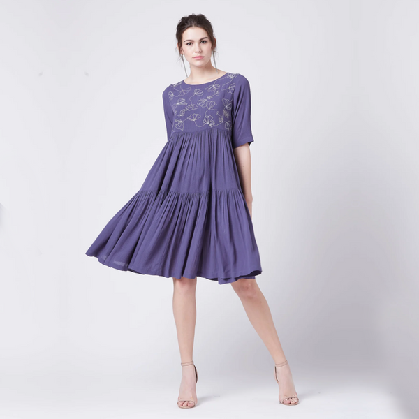 Ceballos Purple Dress
