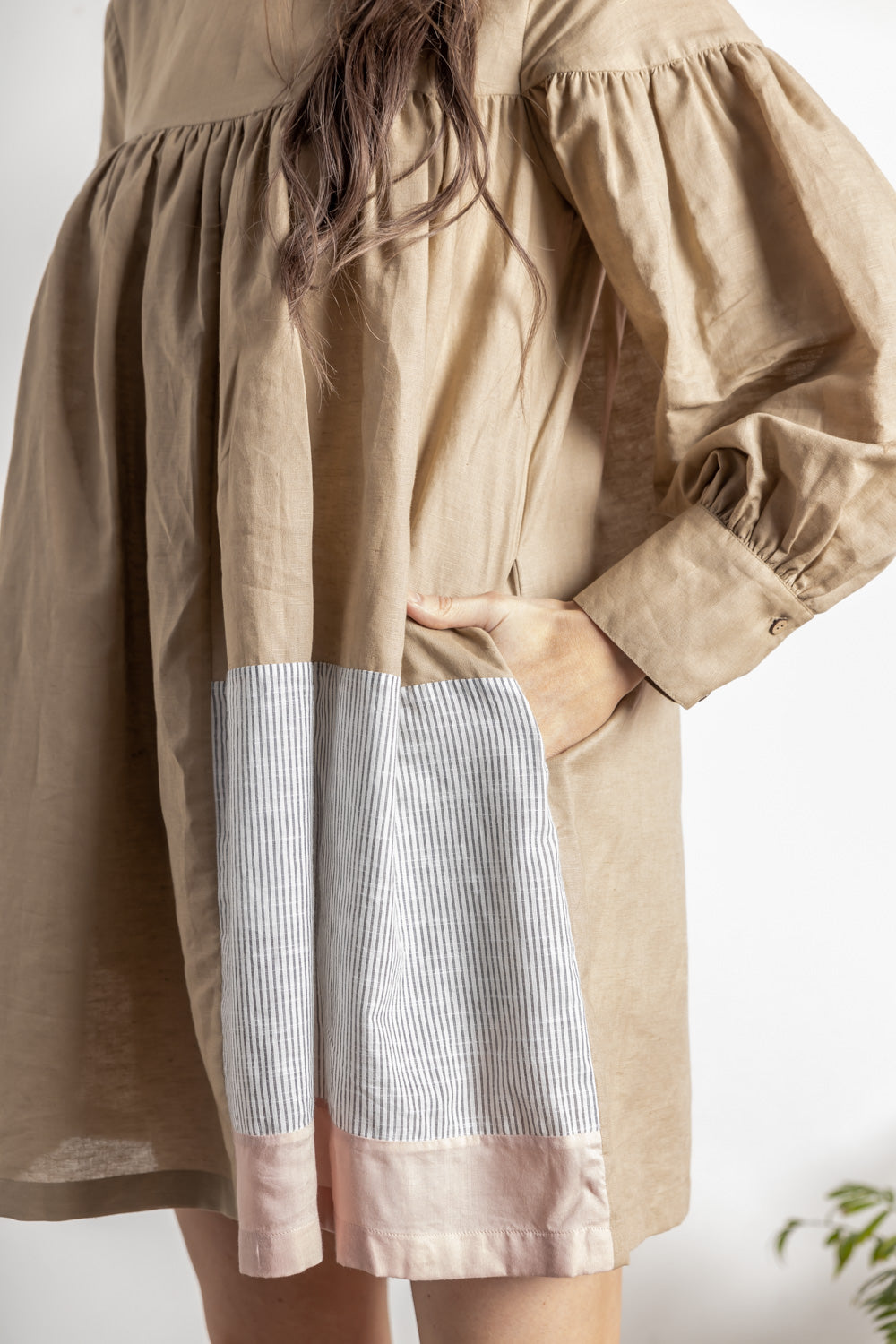 TYANA GATHERED DRESS