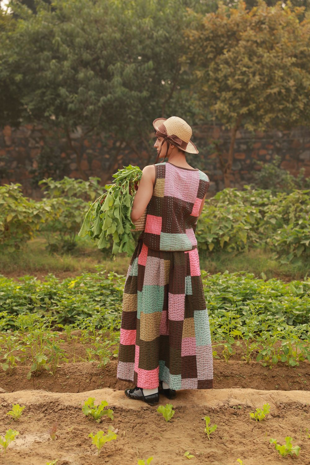 IRENE KANTHA PATCHWORK SKIRT