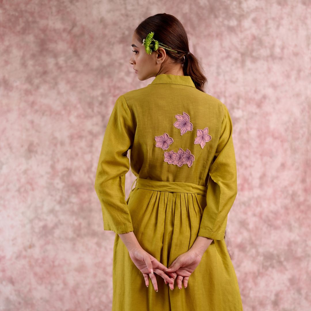 CAROLLE EMBROIDERED DRESS