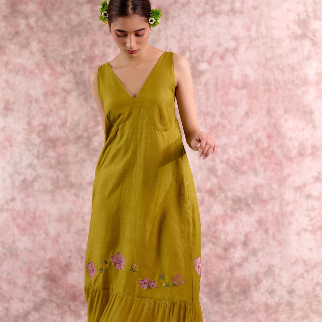 IRIS EMBROIDERED DRESS