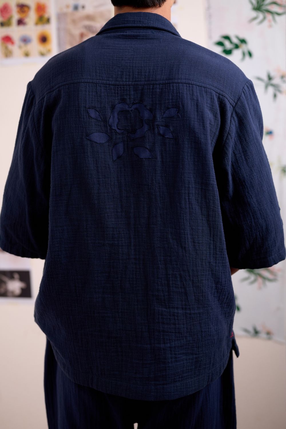FLORIQUE NAVY SHIRT
