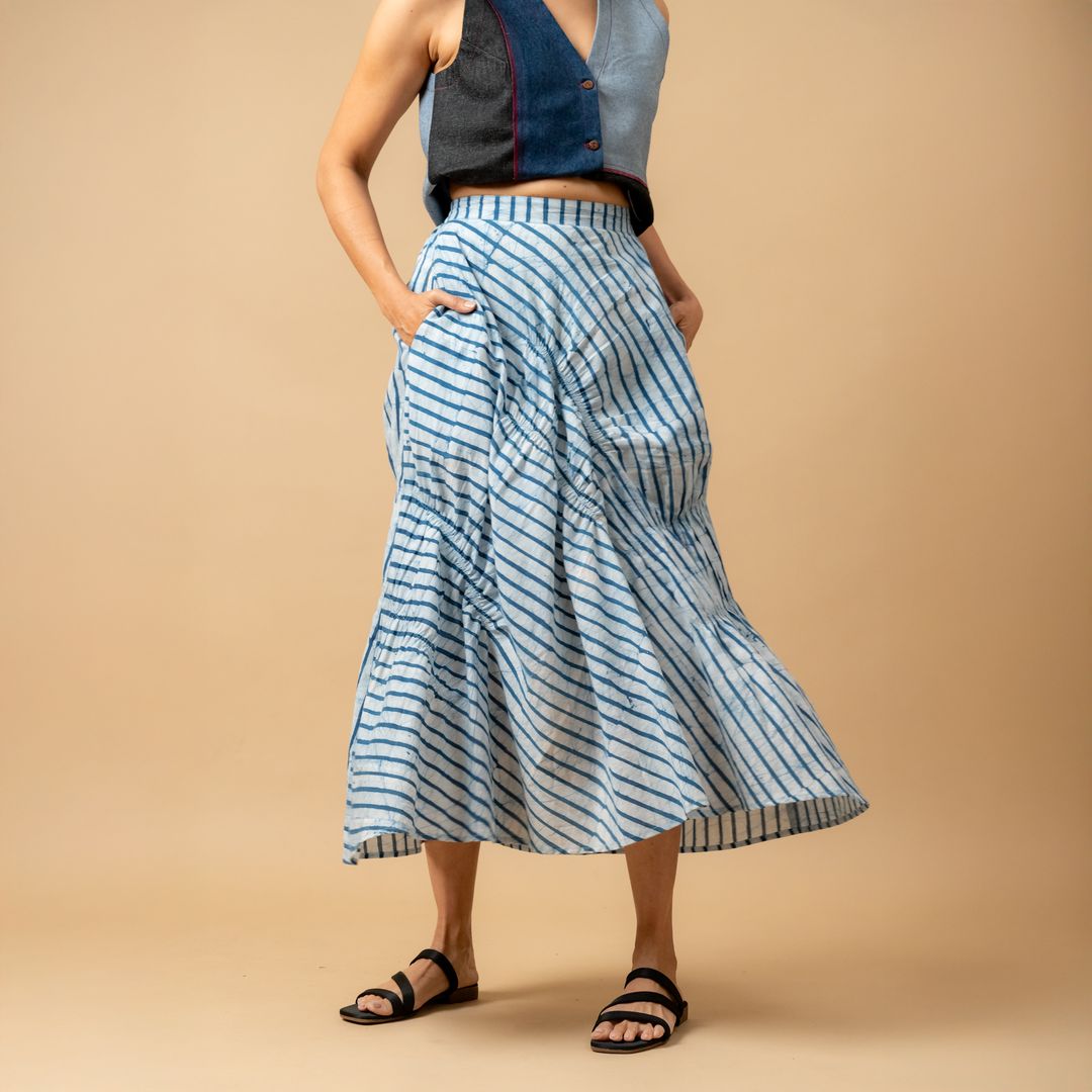 LIZZY BATIK STRIPES SKIRT