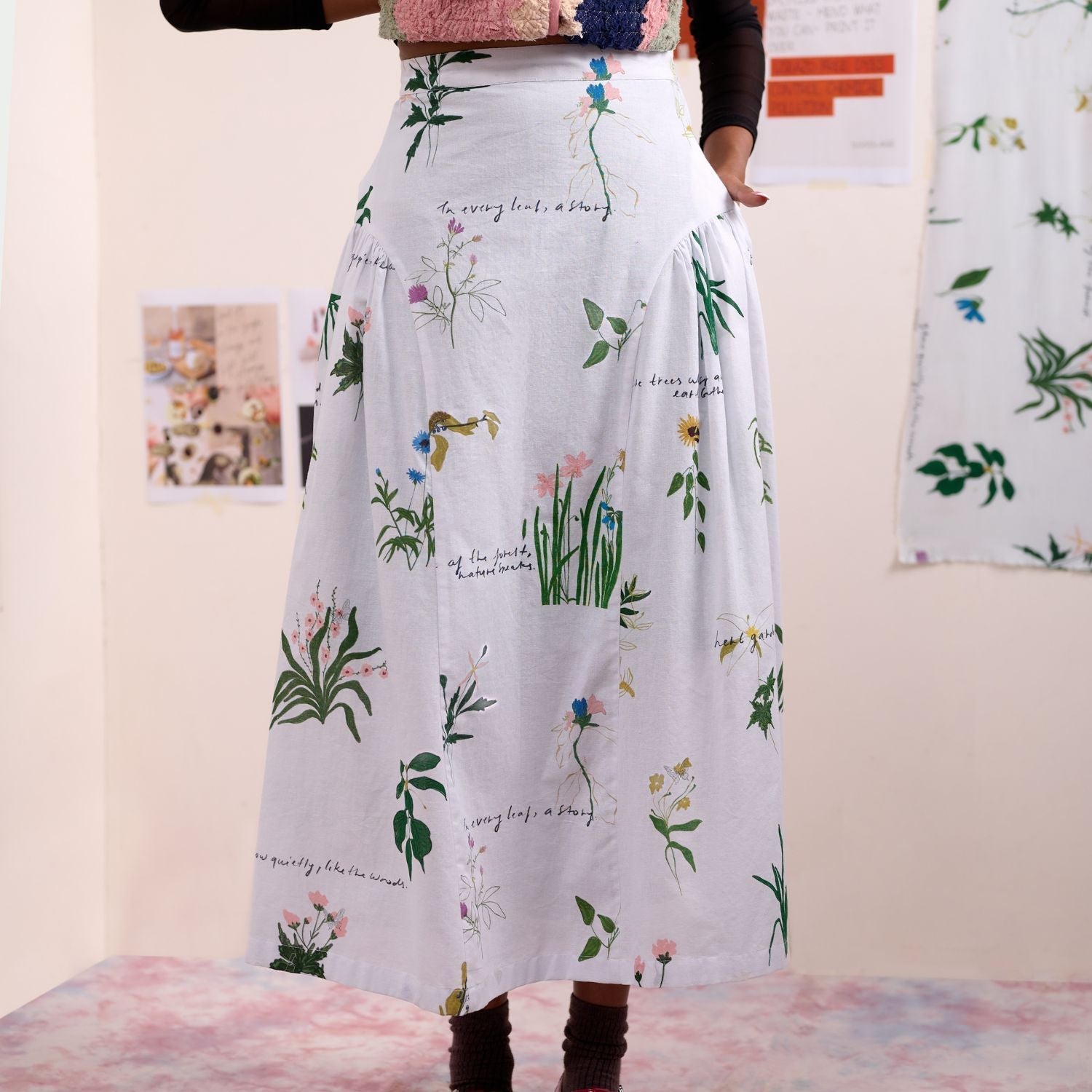 VELORA PRINTED SKIRT