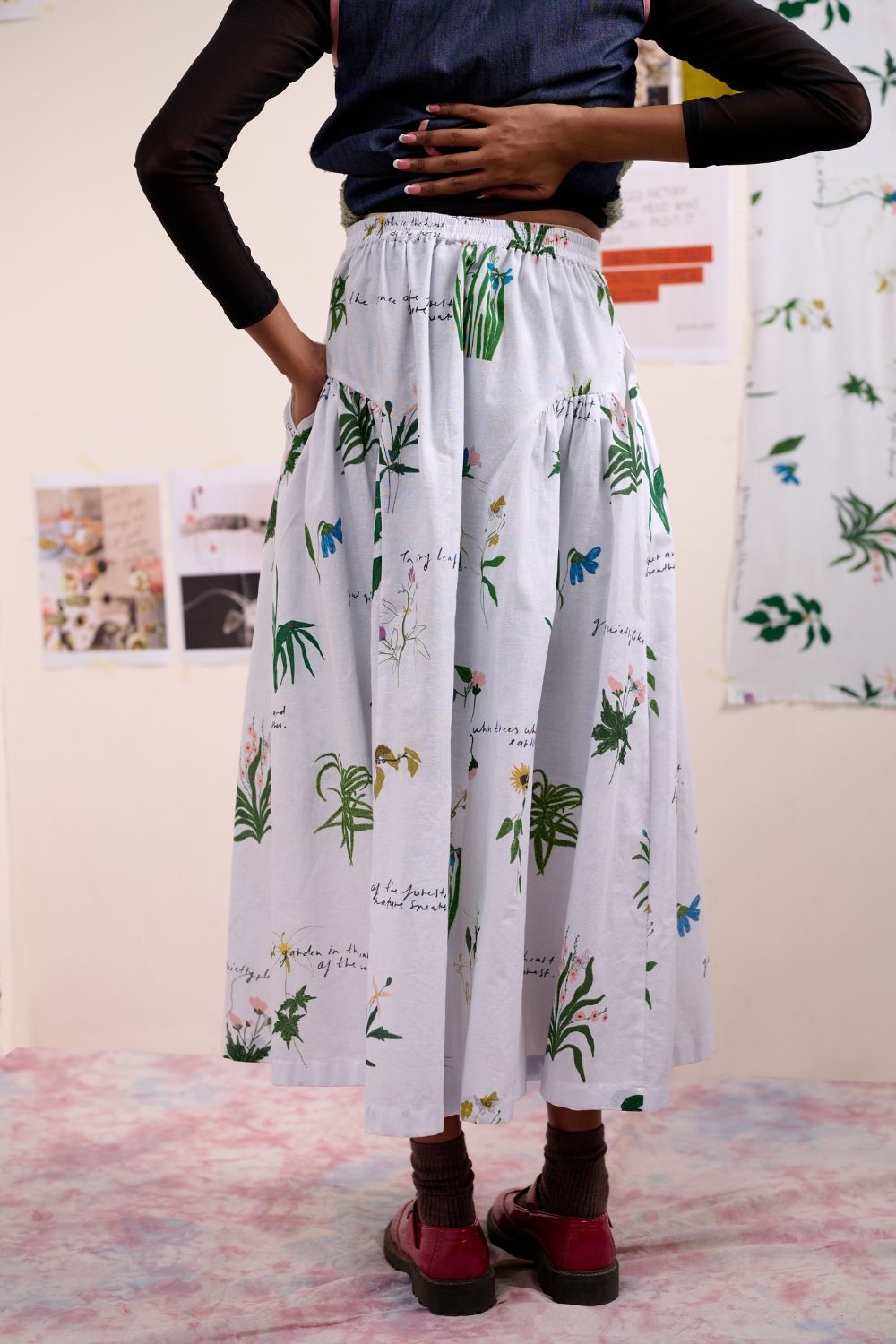 VELORA PRINTED SKIRT