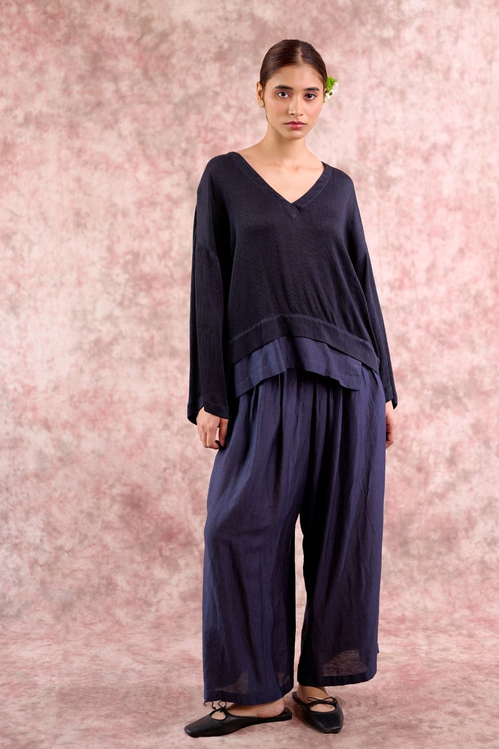 SAVANNA NAVY TOP