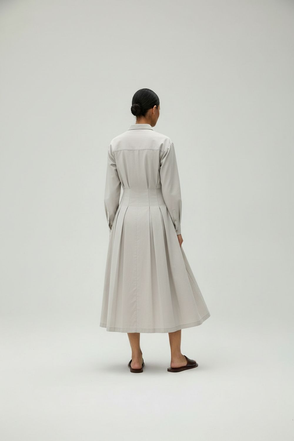 CECILE CHALK GREY DRESS