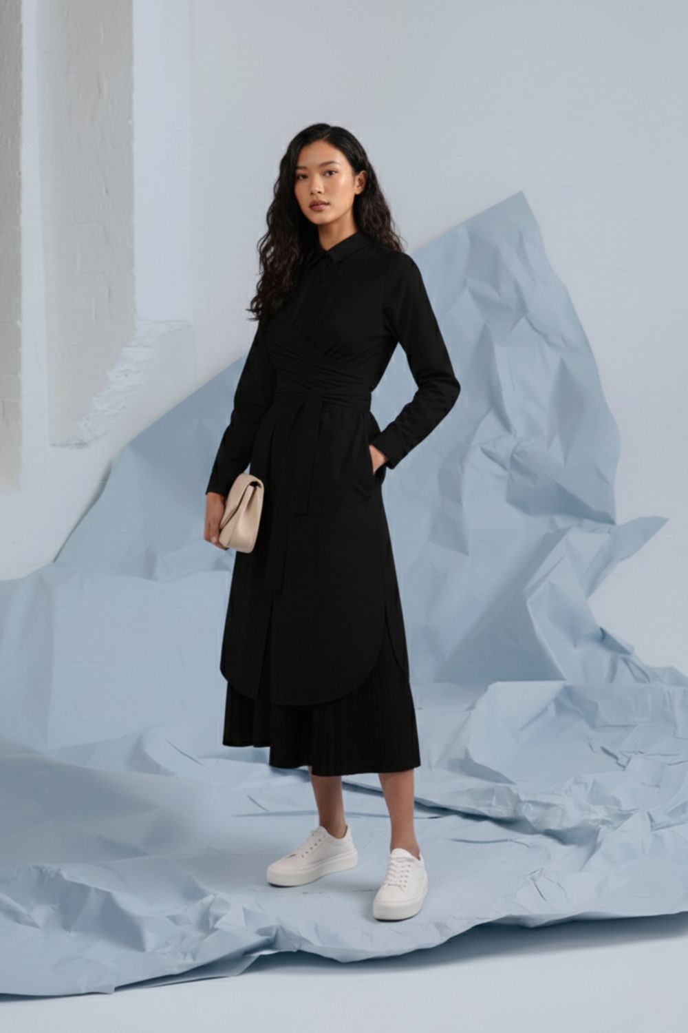 THEA BLACK SHIRT DRESS