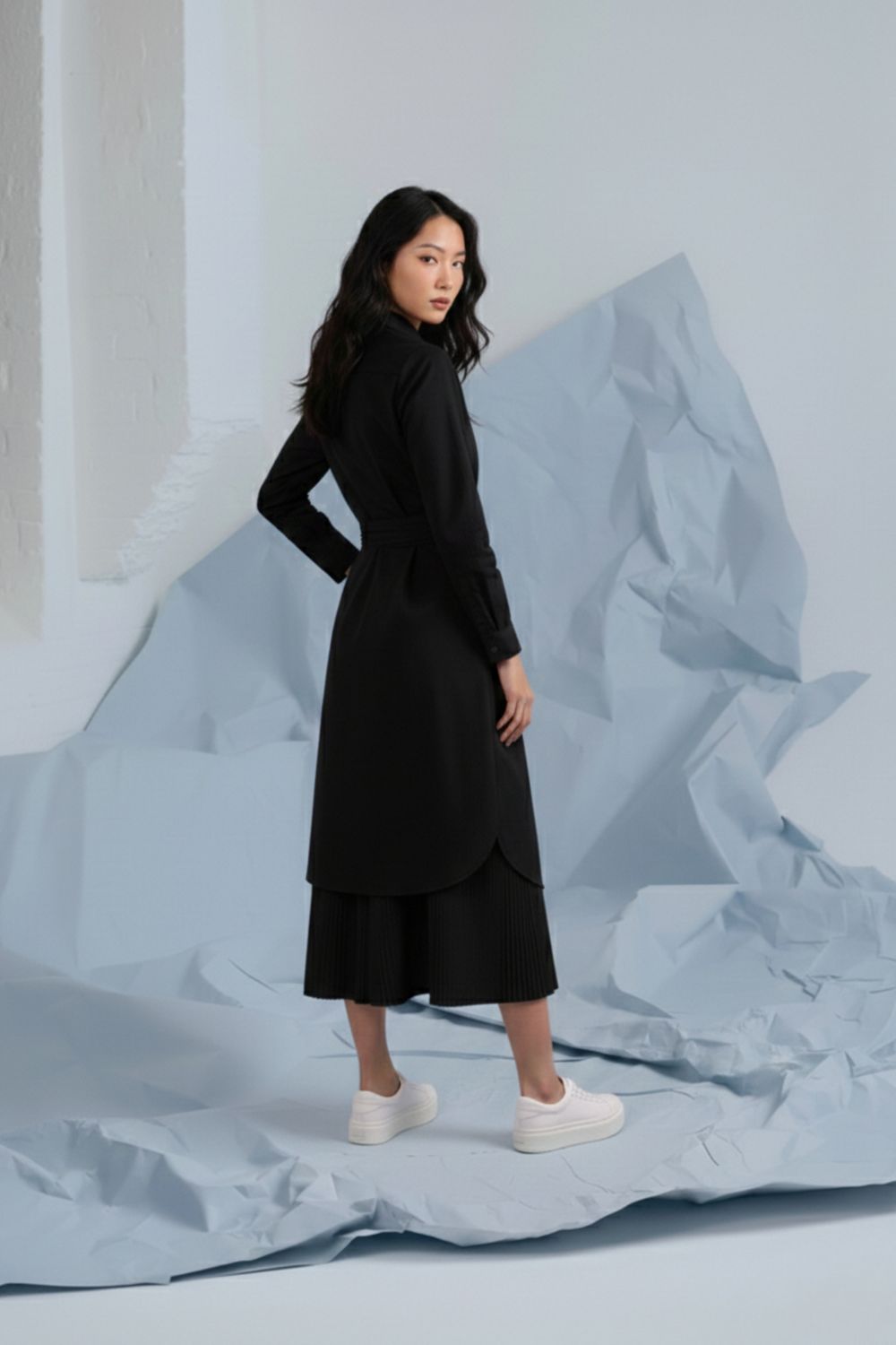 THEA BLACK SHIRT DRESS