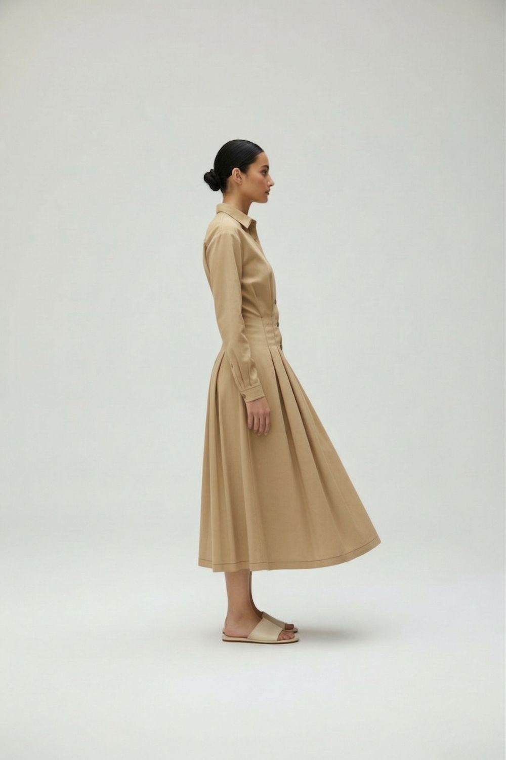 CECILE BEIGE DRESS