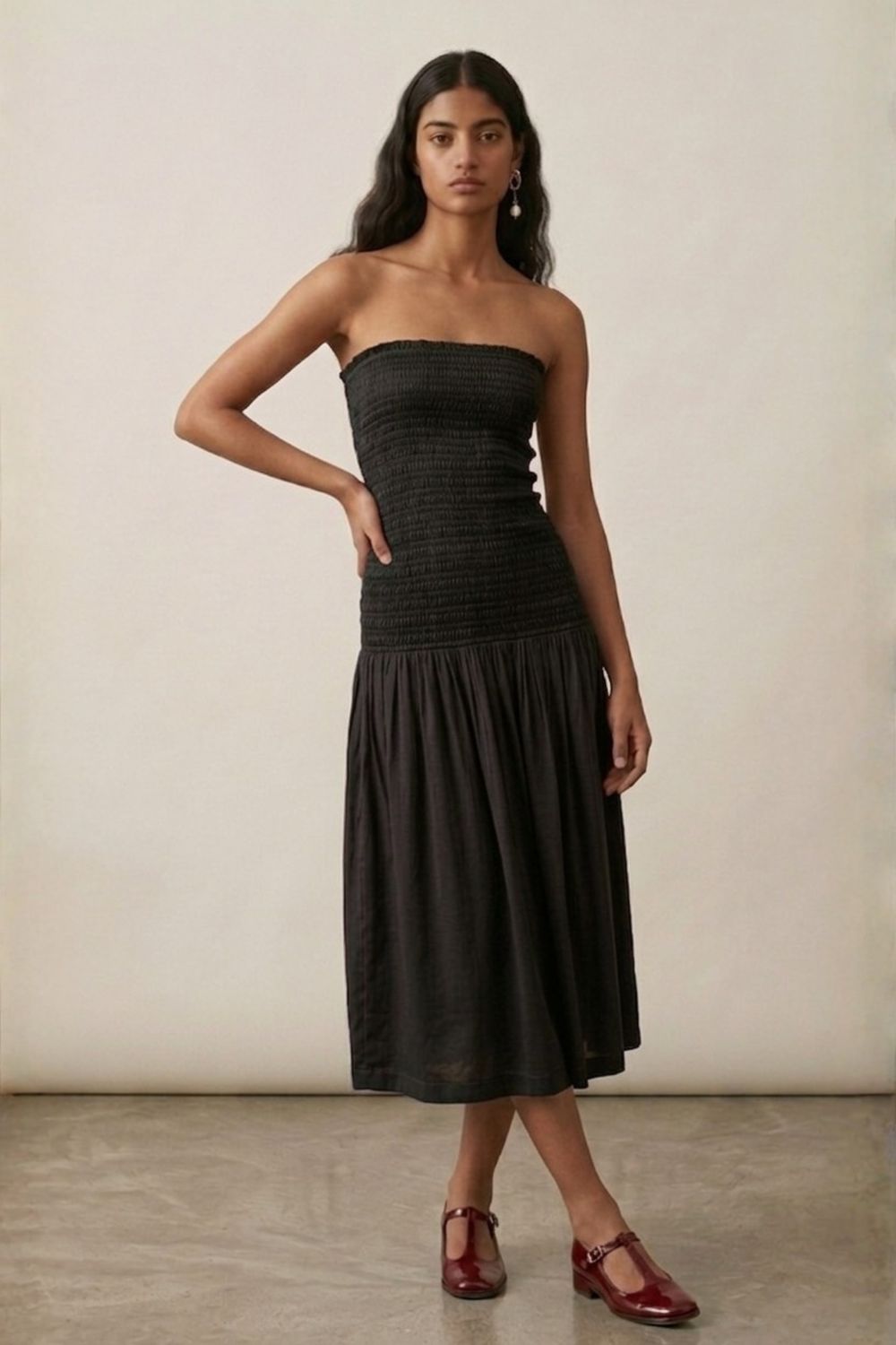 CHERRY BLACK DRESS