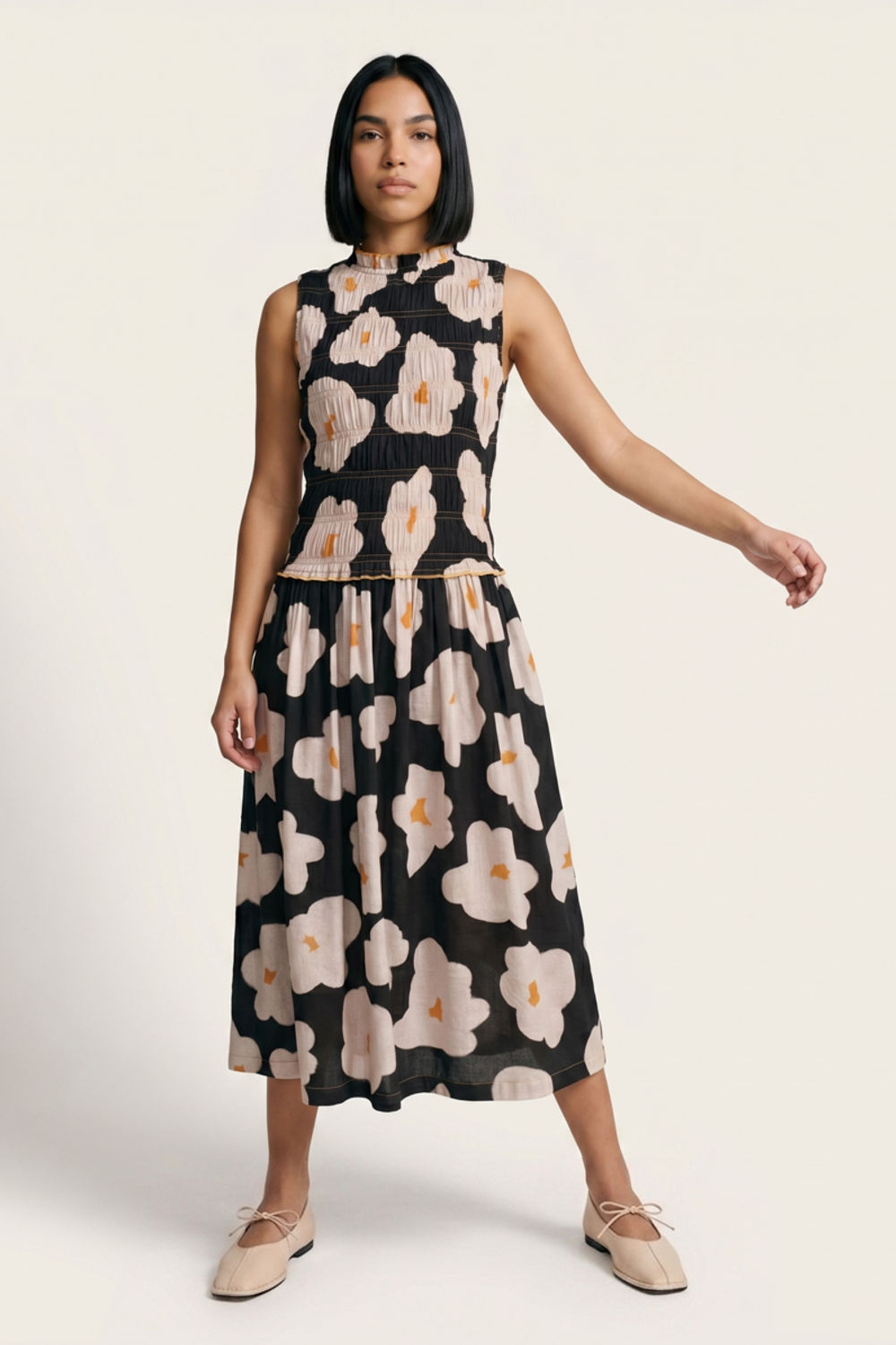 MIDSUMMER FLORA PRINTED DRESS