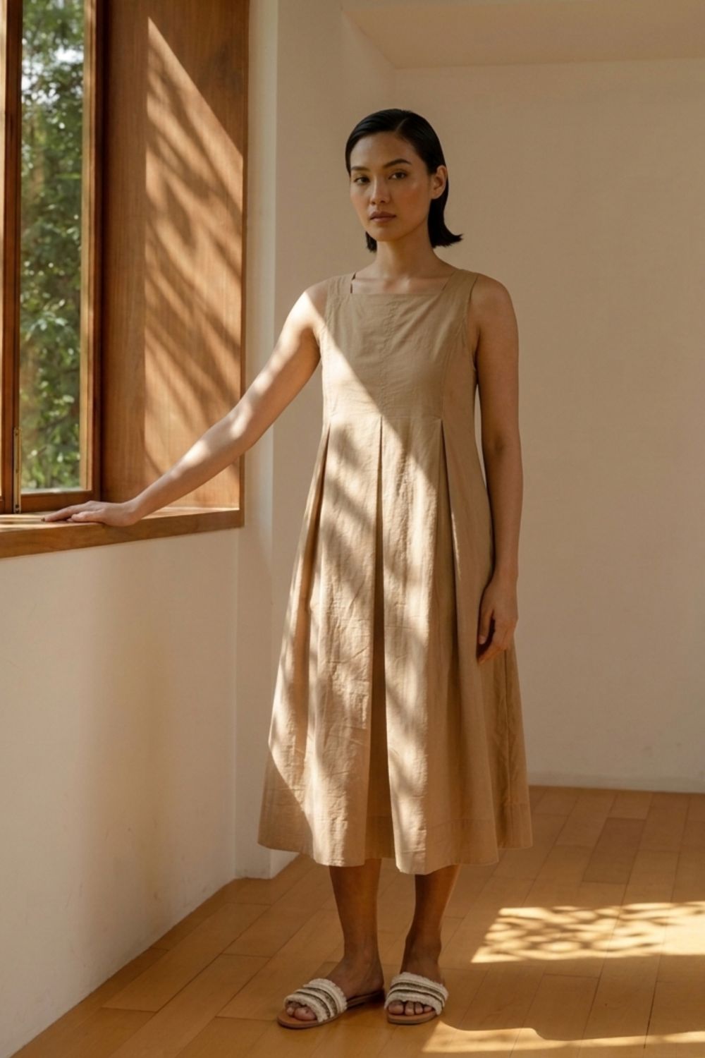 NATALIE BEIGE DRESS