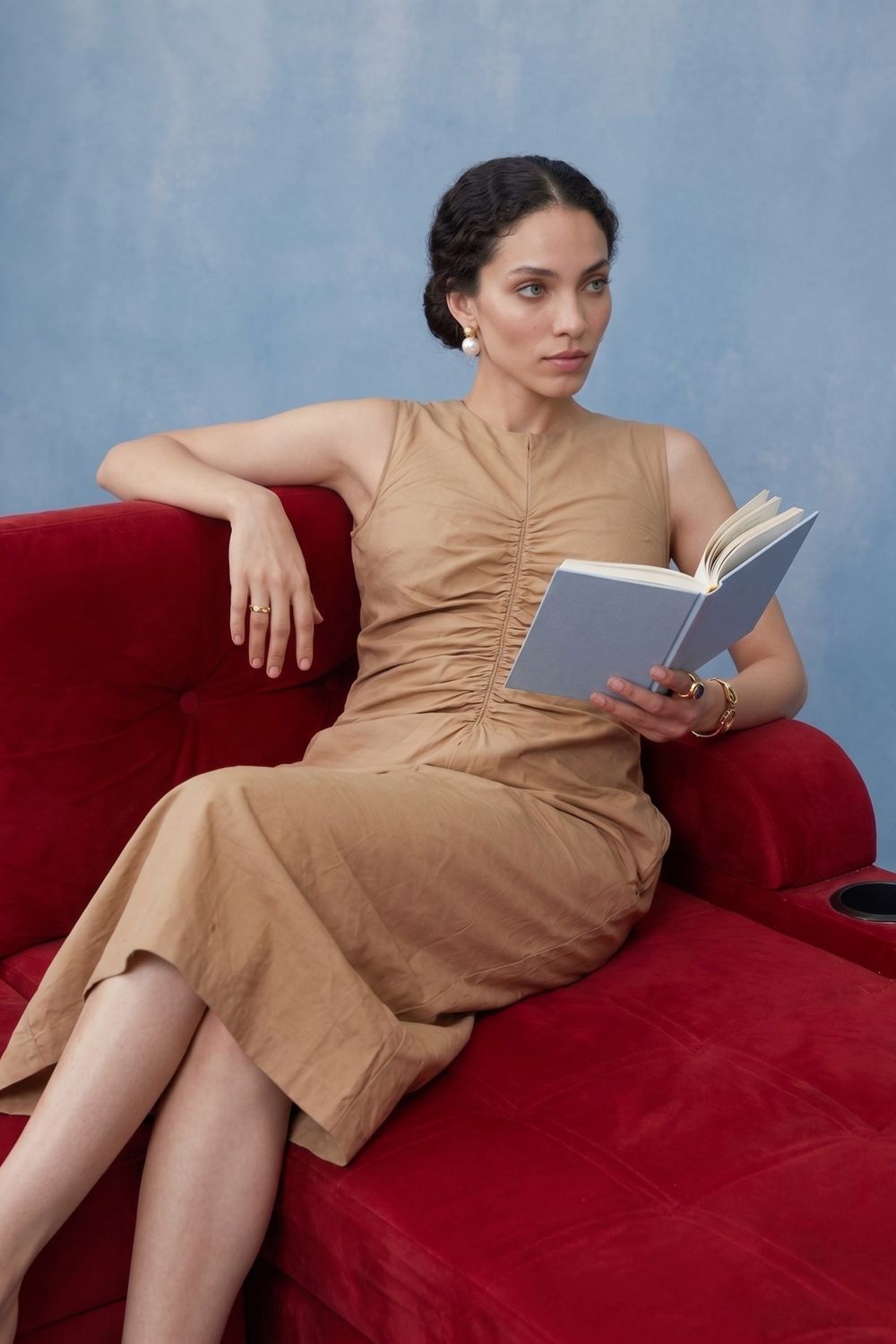 SARAH SAND BEIGE DRESS
