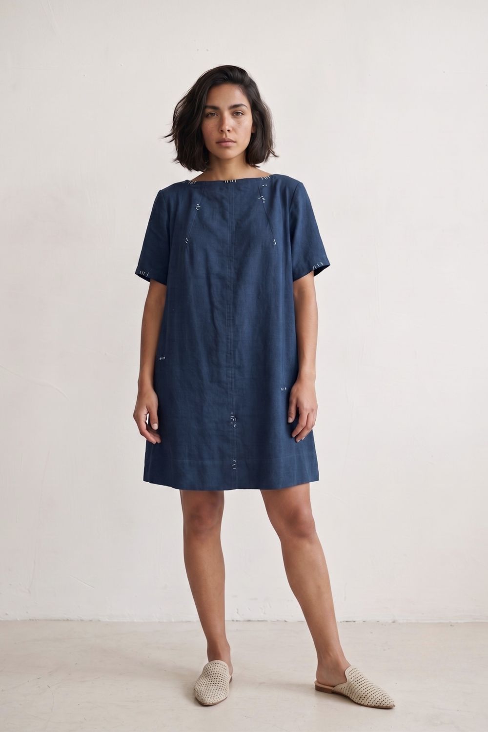 SORA MUTED INDIGO DRESS