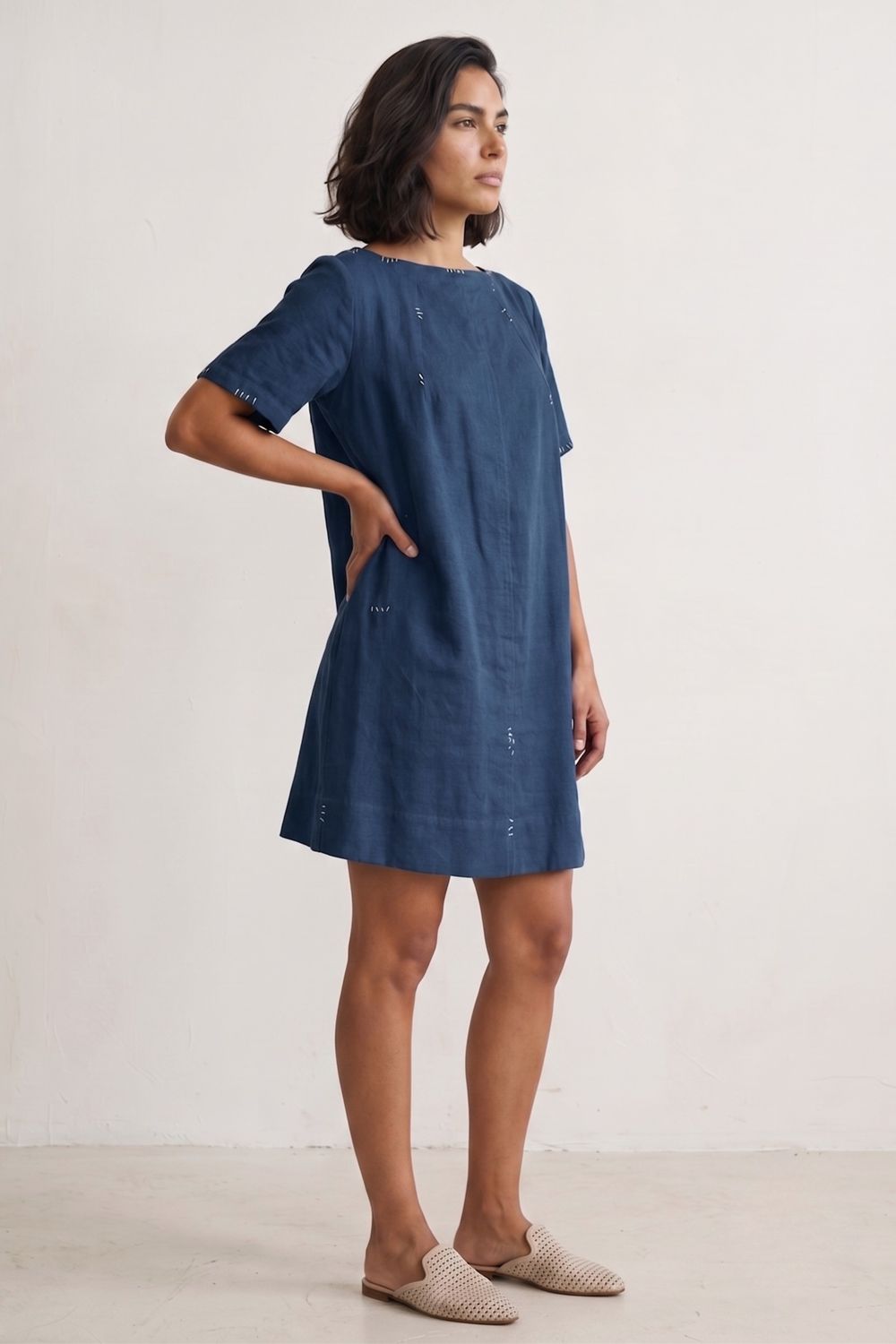 SORA MUTED INDIGO DRESS