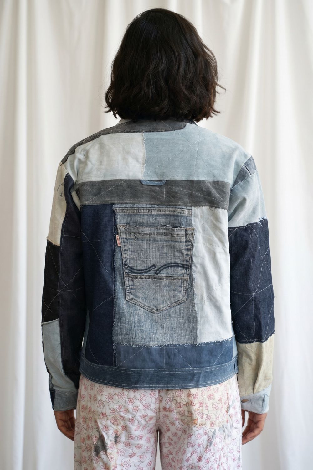 REMI DENIM PATCHWORK JACKET
