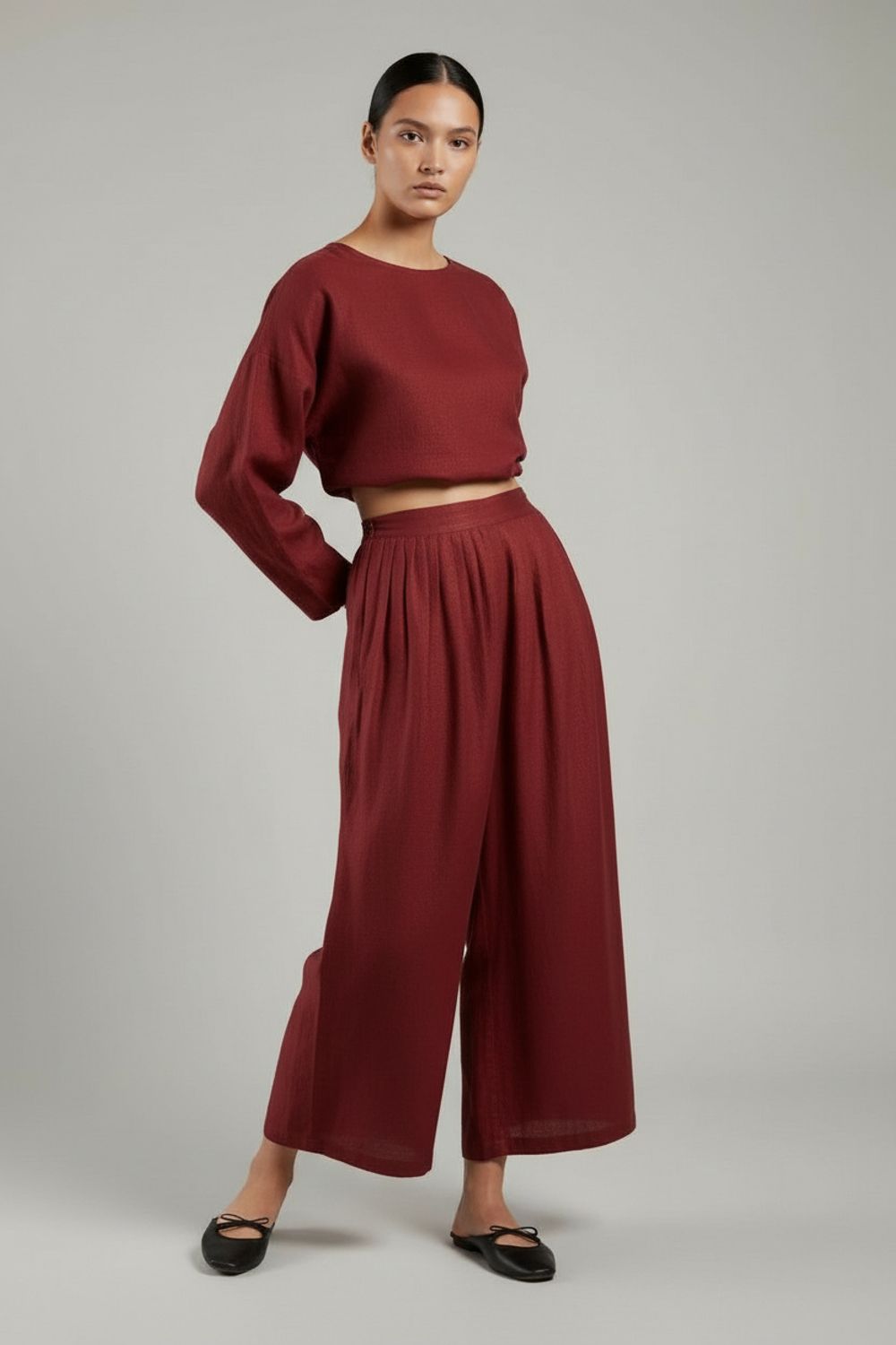 AURORA MAROON PANTS