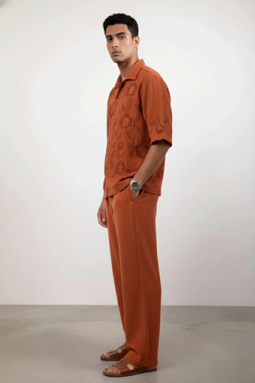 FLORIQUE RUST SHIRT