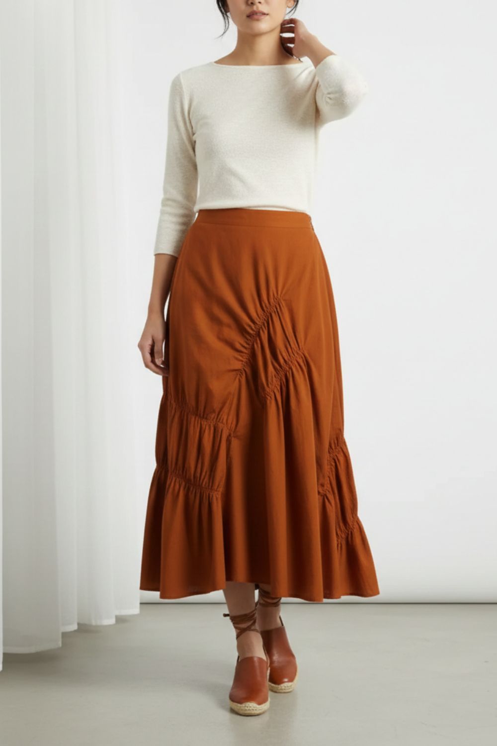 LIZZY RUST SKIRT
