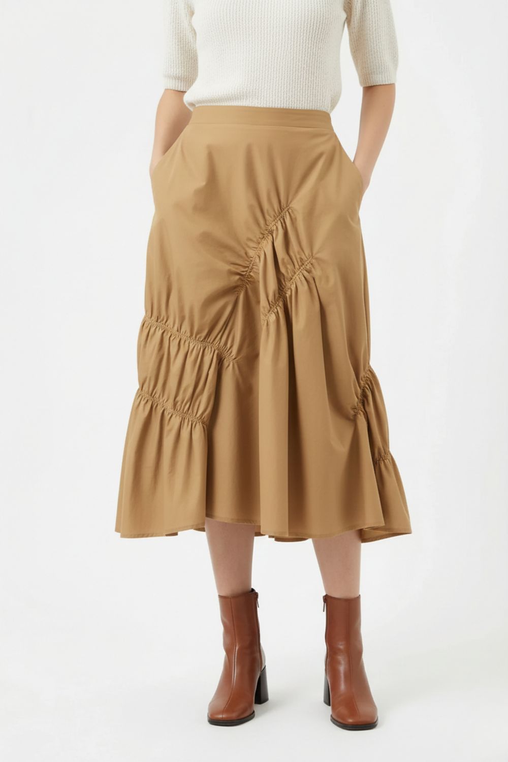 LIZZY BEIGE SKIRT