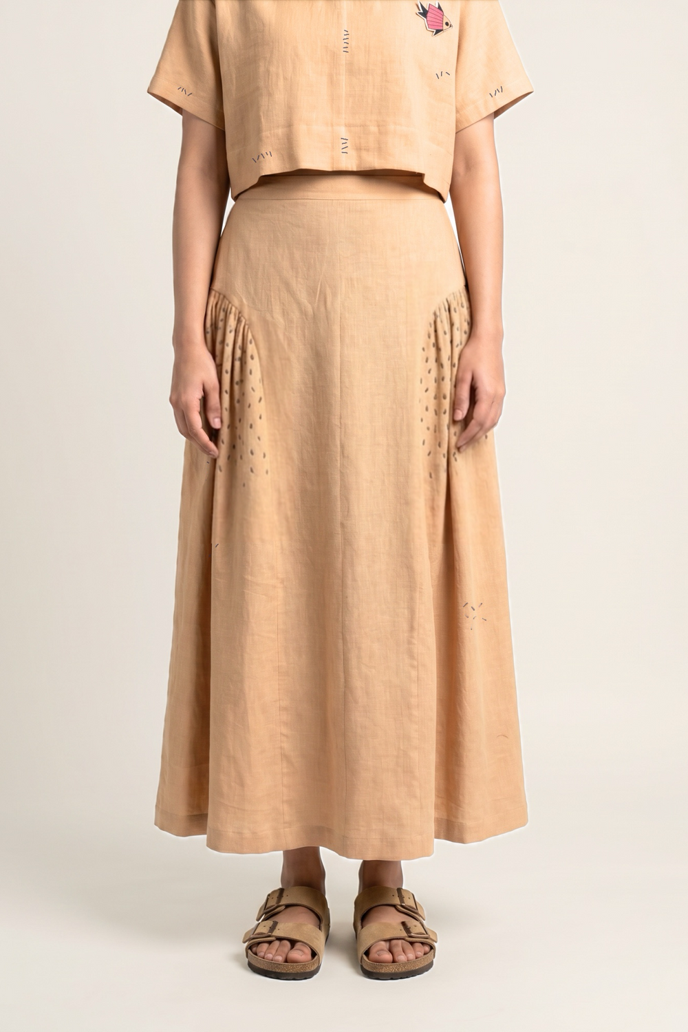 VELORA BEIGE SKIRT