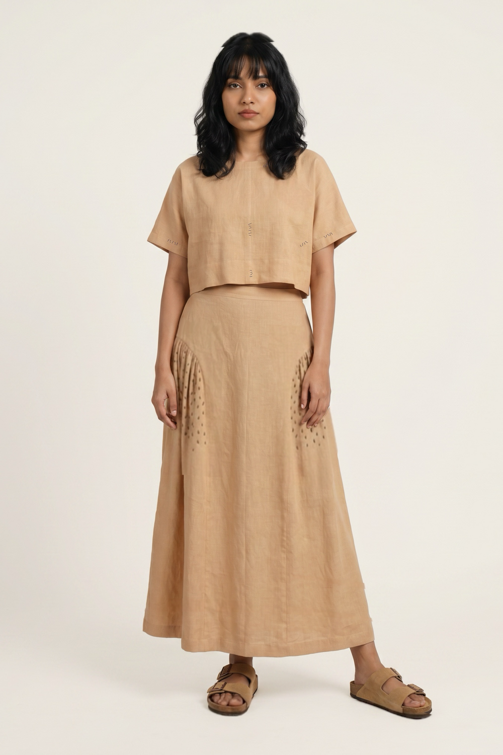 VELORA BEIGE SKIRT