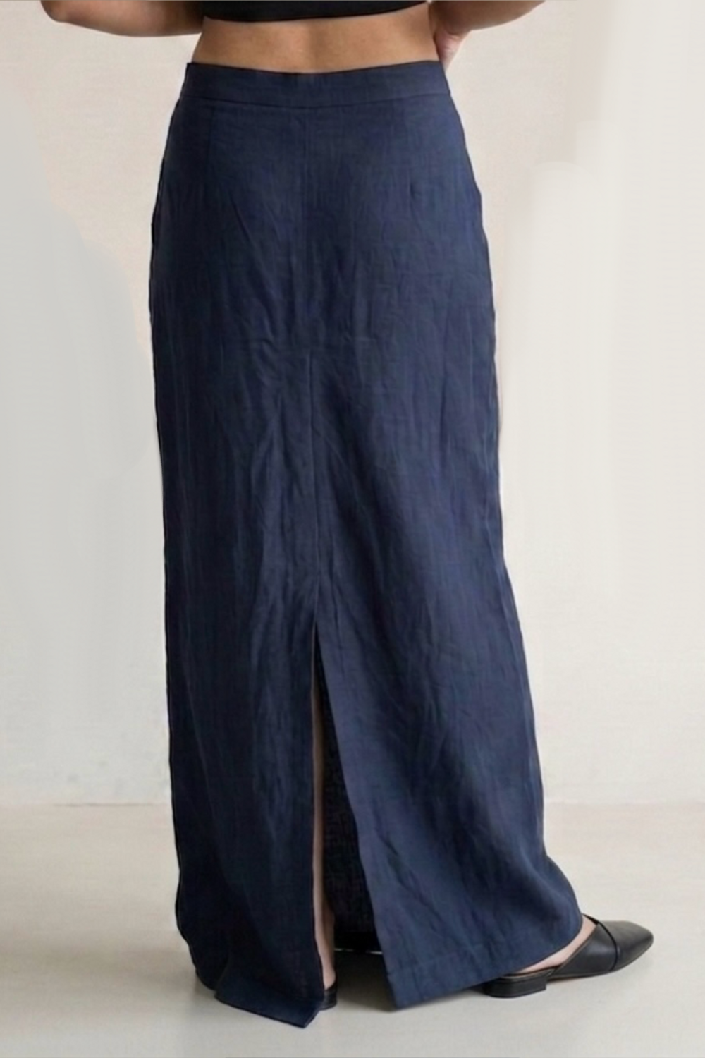 ABBY MUTED INDIGO SKIRT