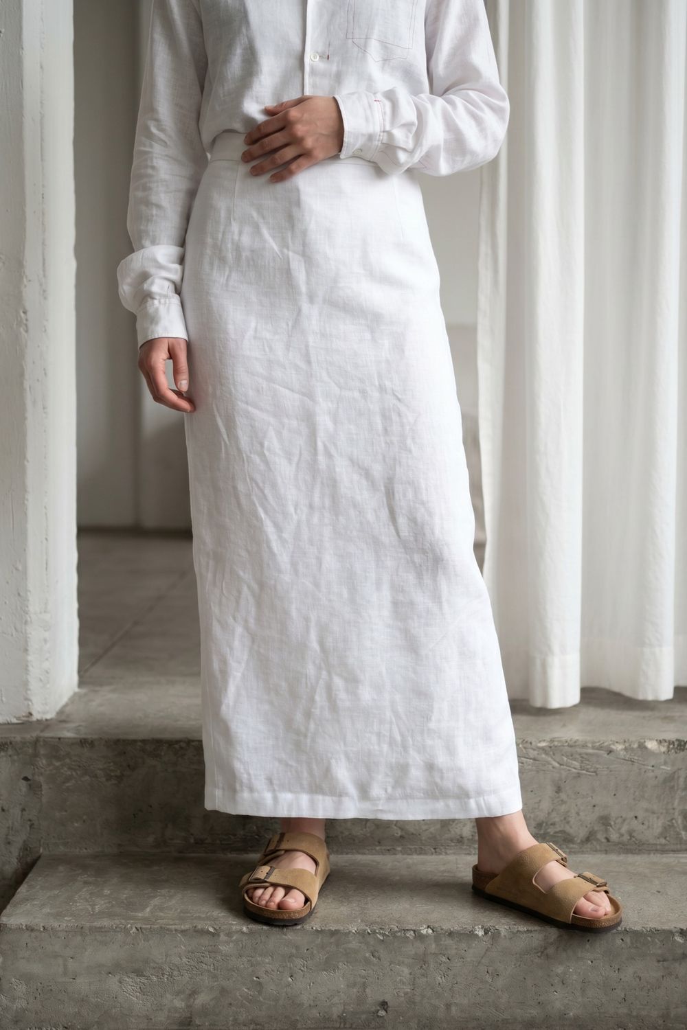 ABBY SOFT WHITE SKIRT