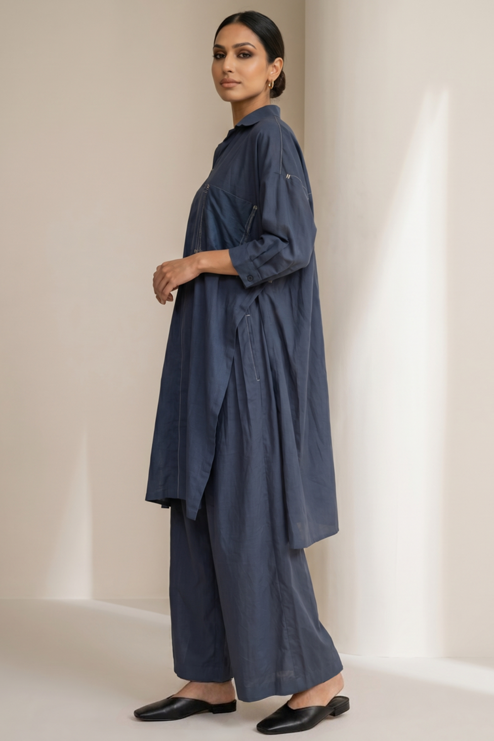 BLAKE MUTED INDIGO SET