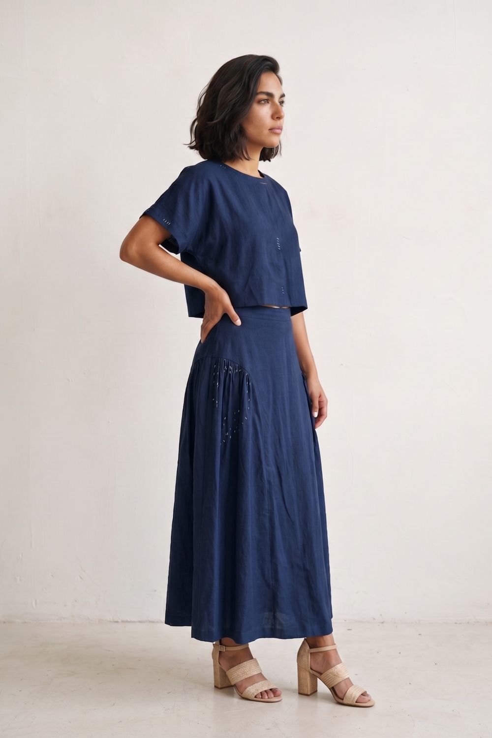VELORA MUTED INDIGO SET
