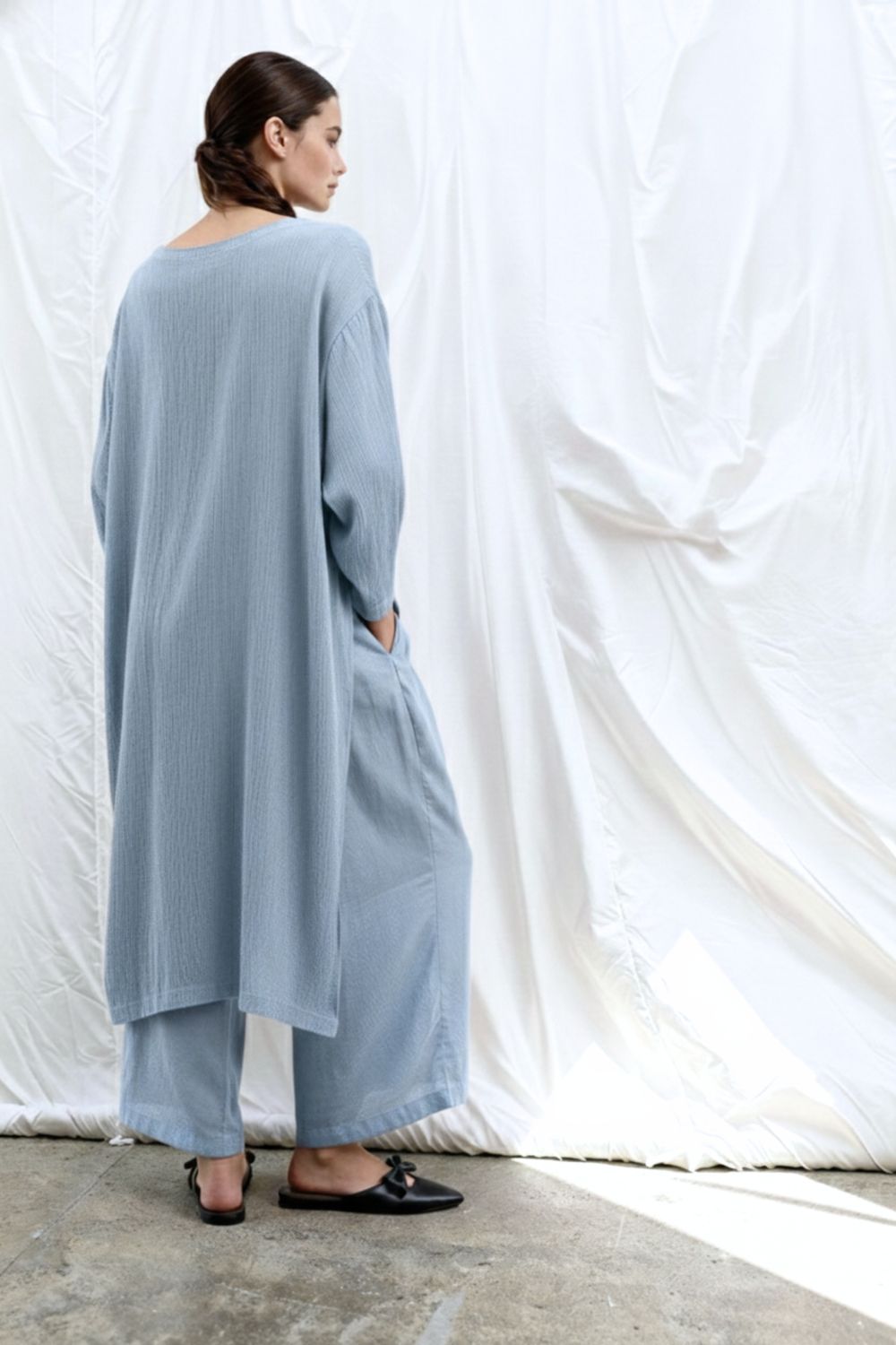 FRIDA PALE BLUE TUNIC