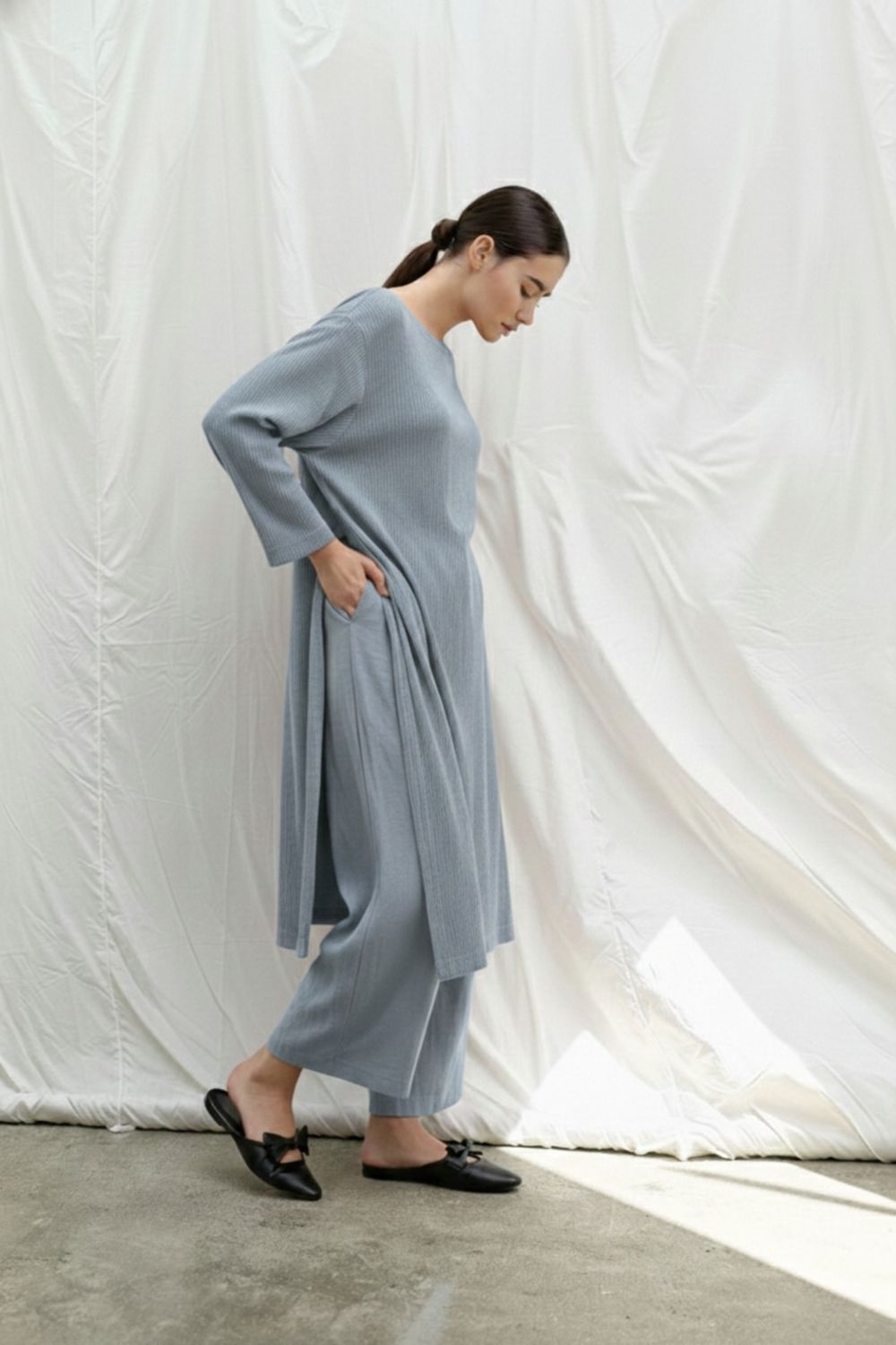 FRIDA PALE BLUE TUNIC