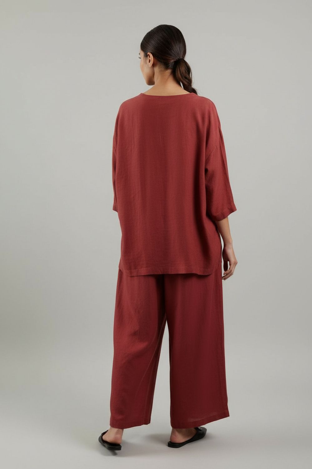 SAVANNA MAROON TOP