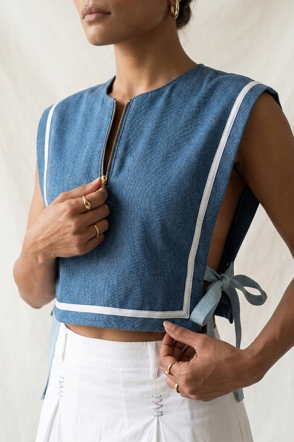 ECLIPSE DENIM TOP