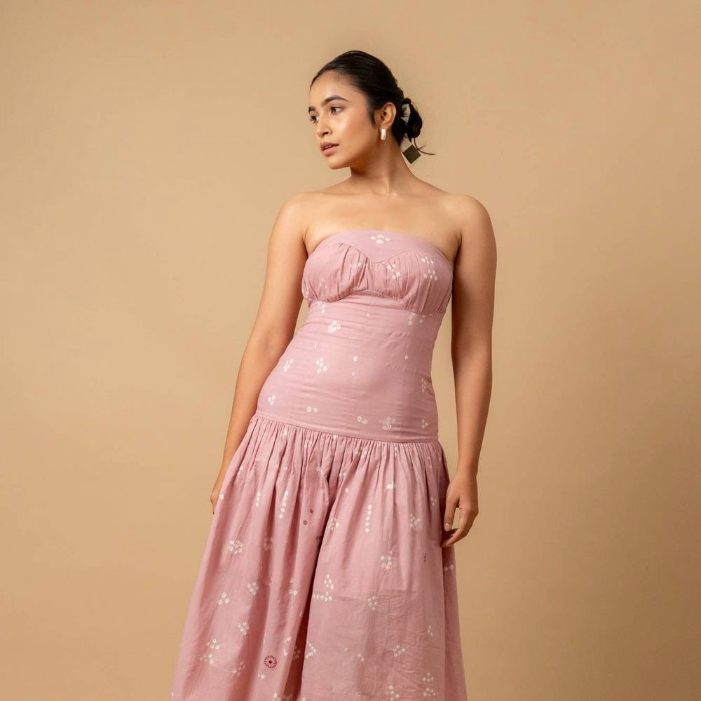 BELLBLUSH BANDHANI DRESS