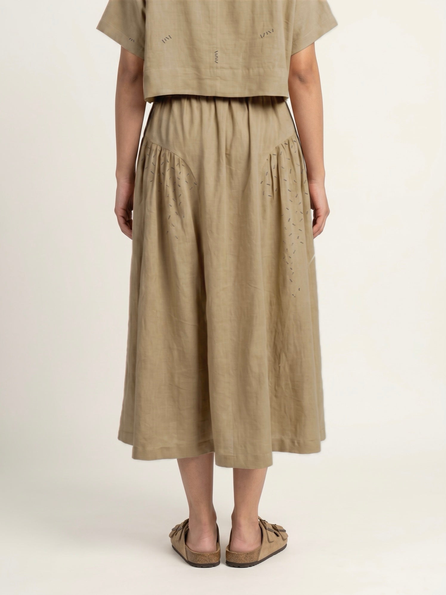 VELORA BEIGE SKIRT