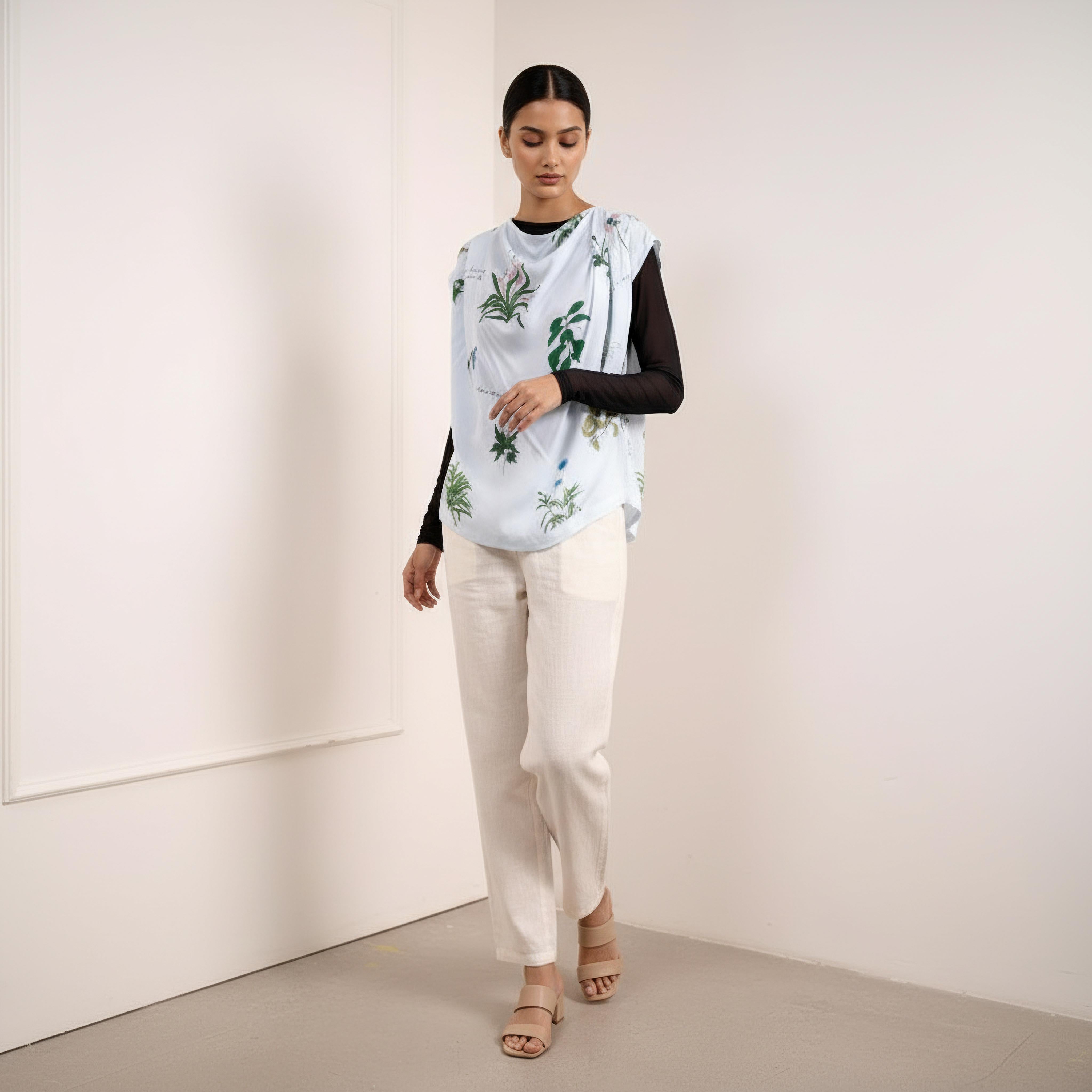 MISTELLE PRINTED TOP