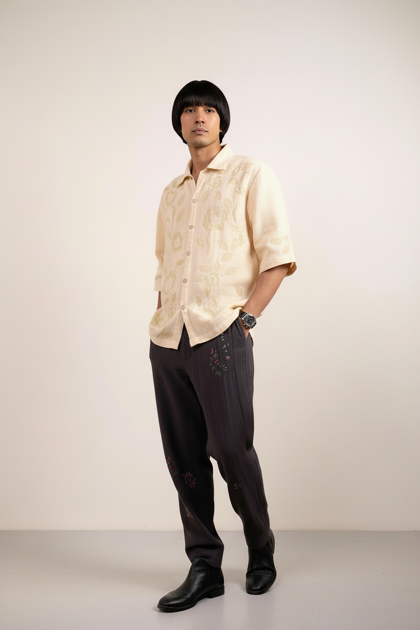 FLORIQUE BEIGE SHIRT