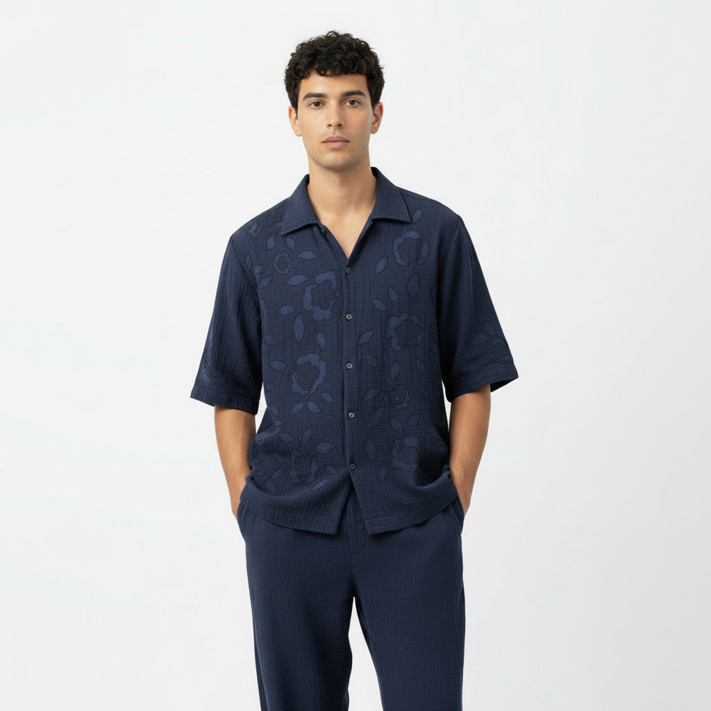 FLORIQUE NAVY SHIRT