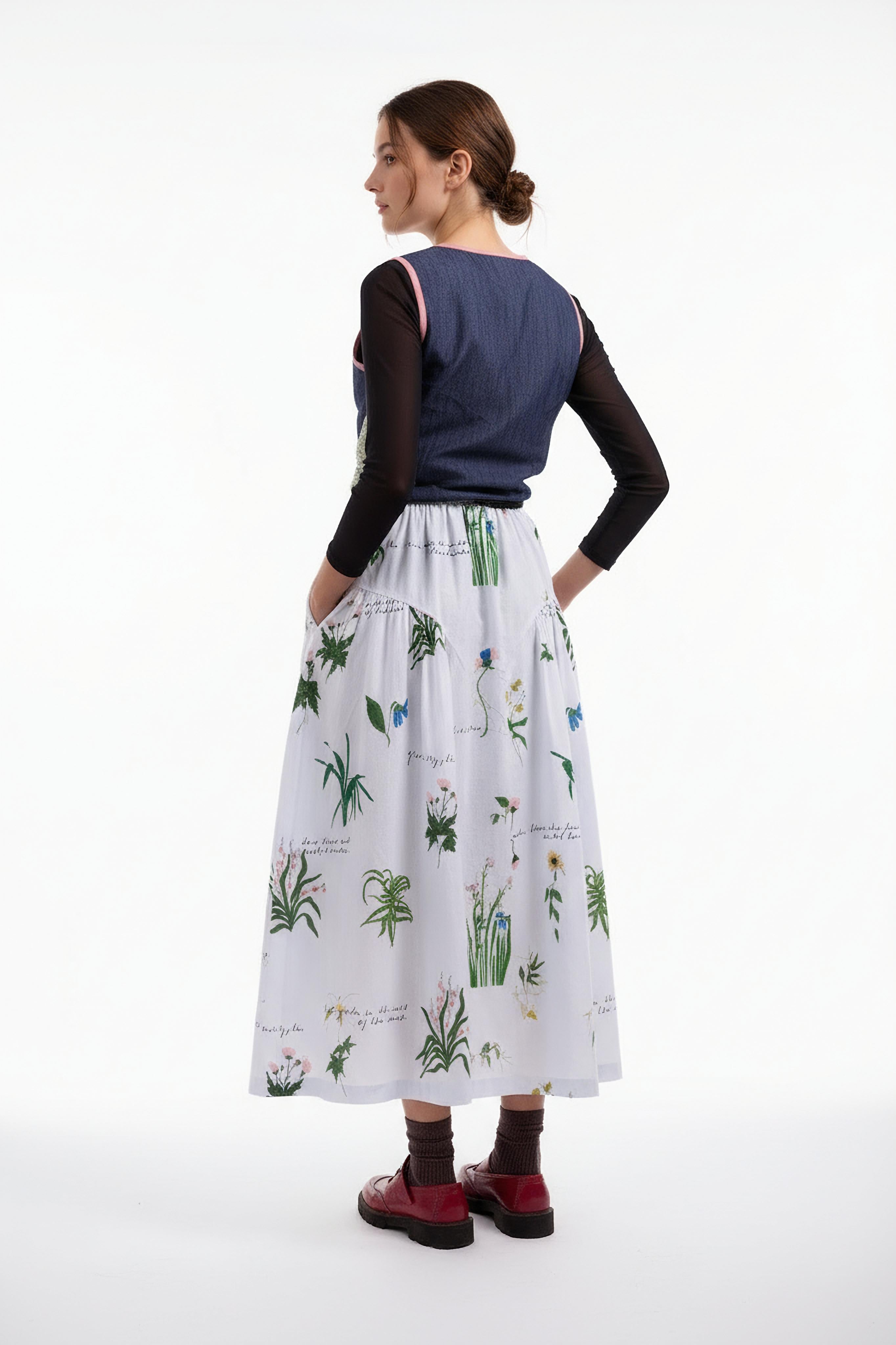 VELORA PRINTED SKIRT
