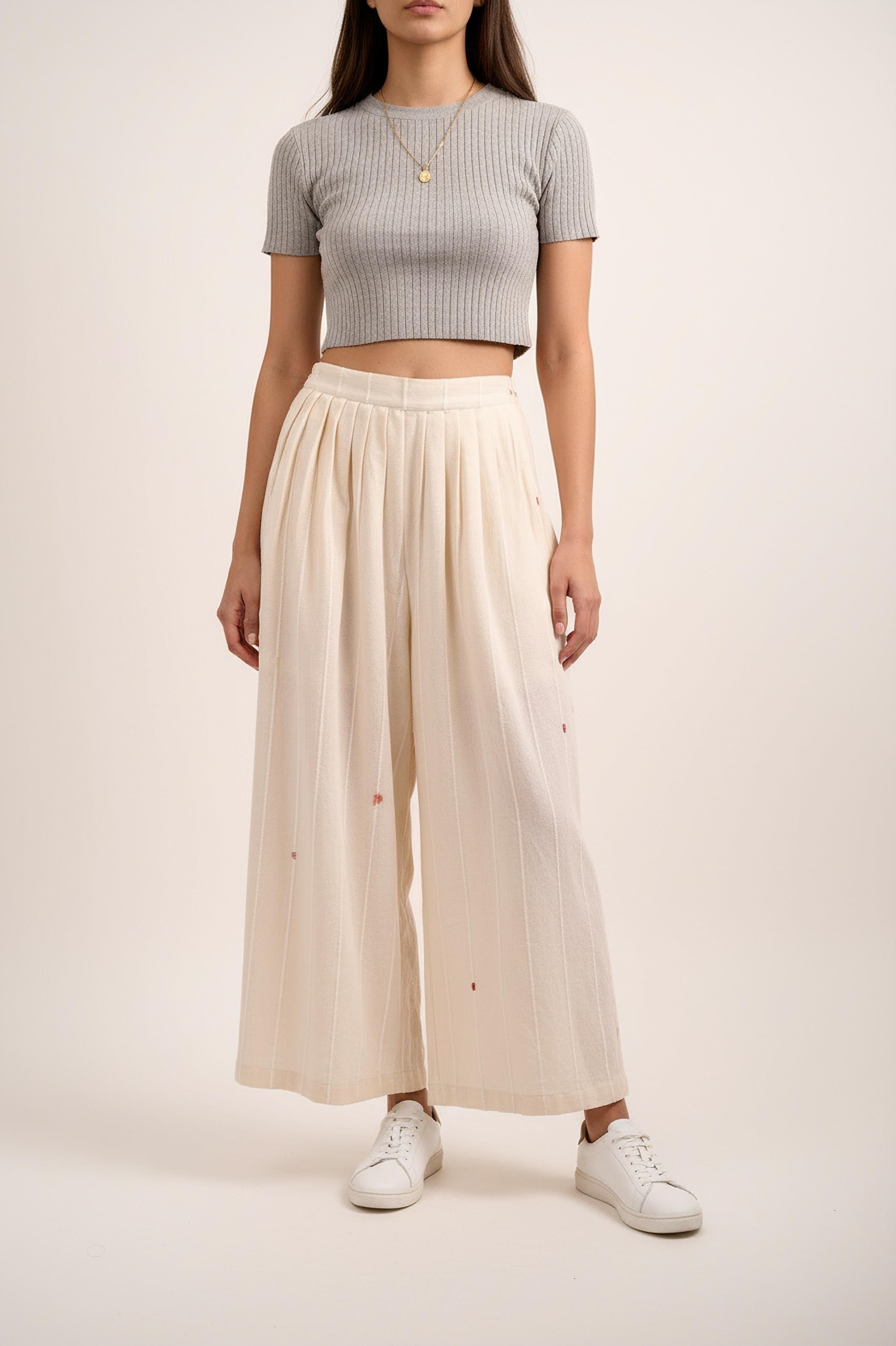 AURORA OFF-WHITE PANTS