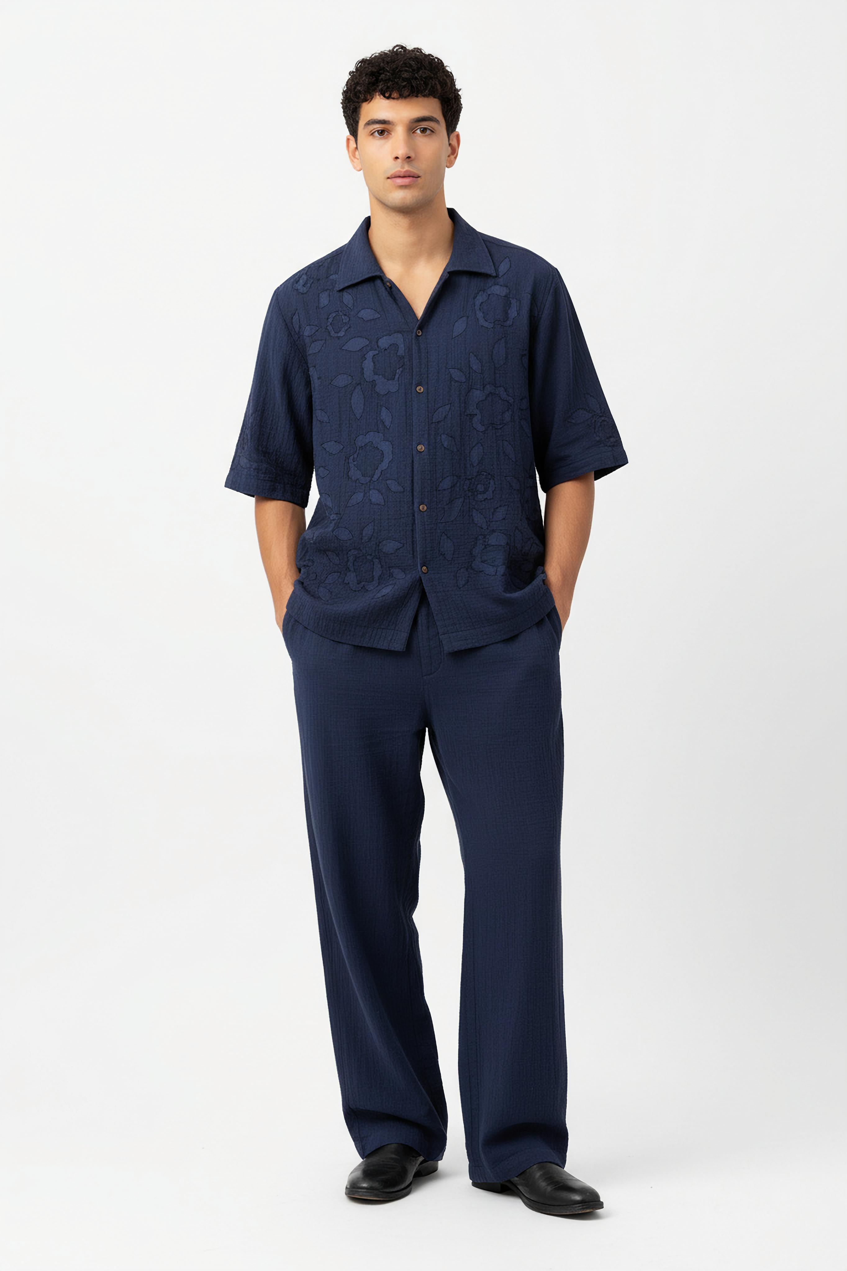 FLORIQUE NAVY SHIRT