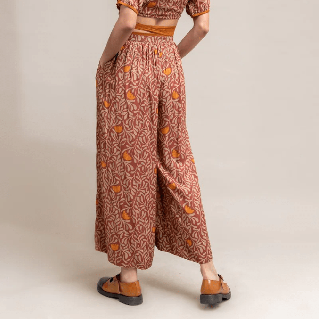 Renho printed trousers