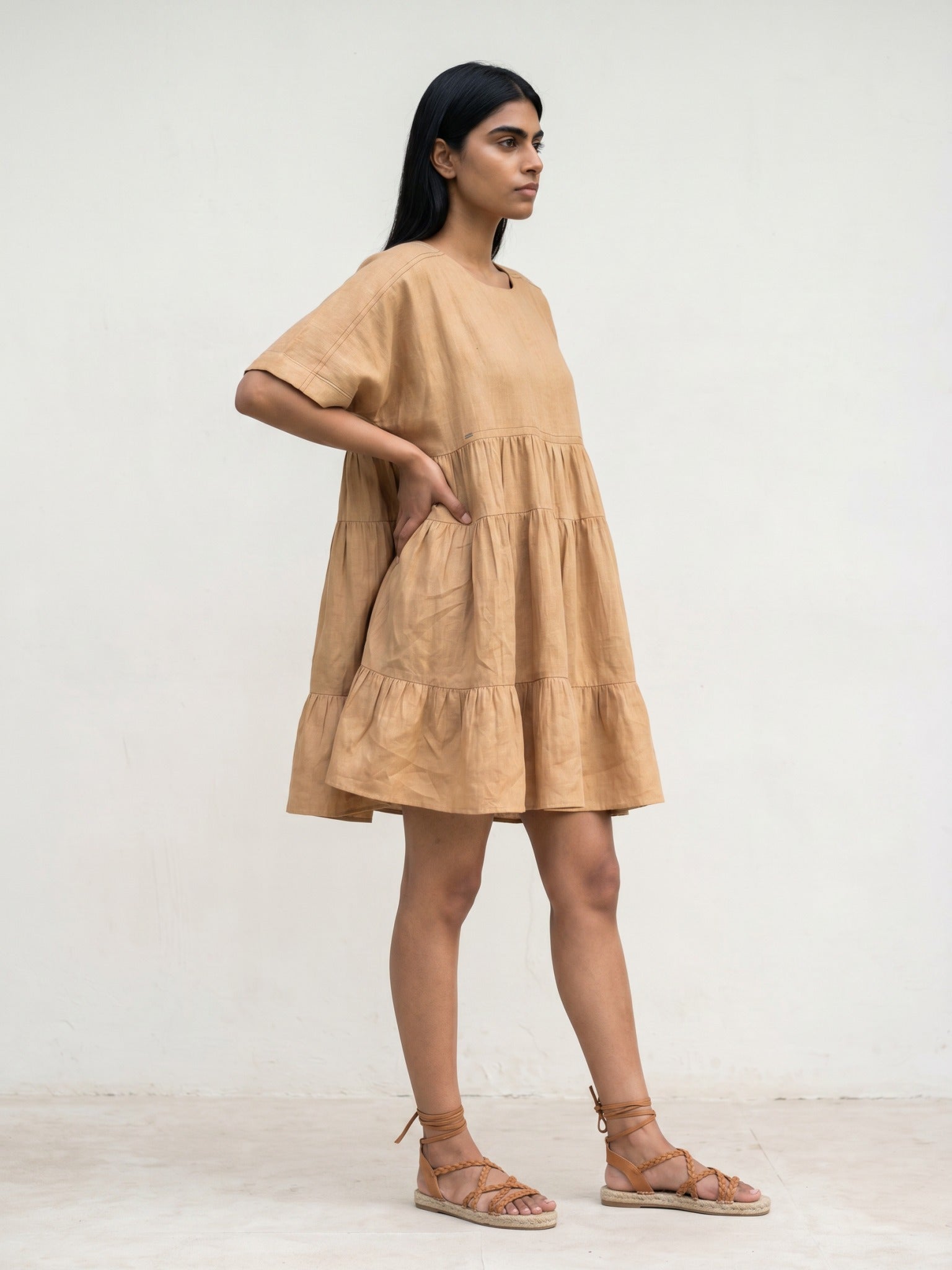 ARLENE BEIGE DRESS
