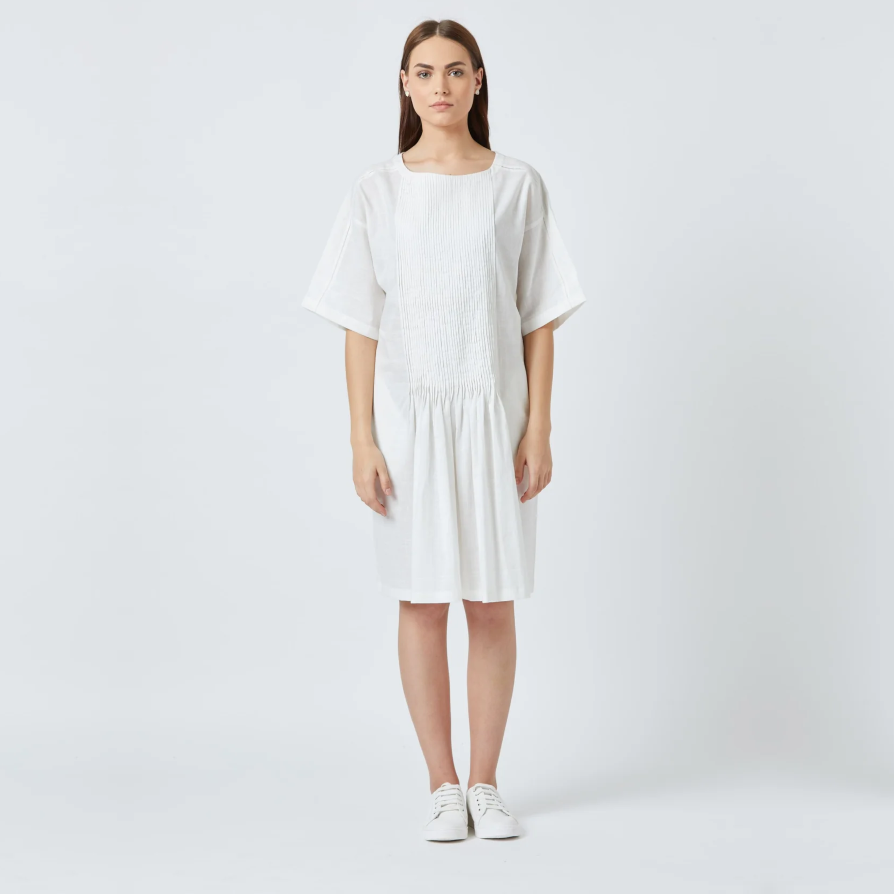 Jean White Tunic