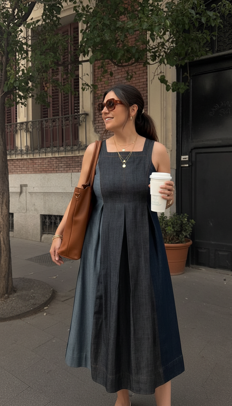 NATALIE DENIM DRESS