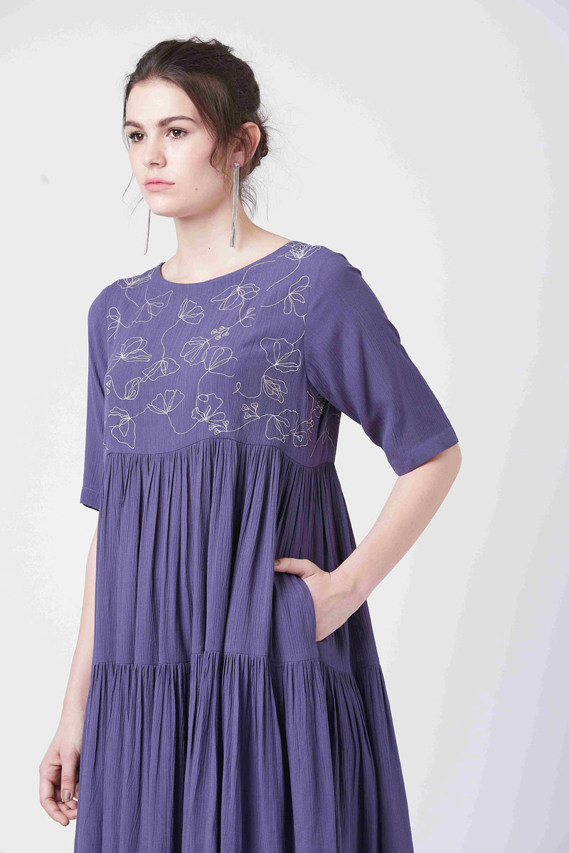Ceballos Purple Dress