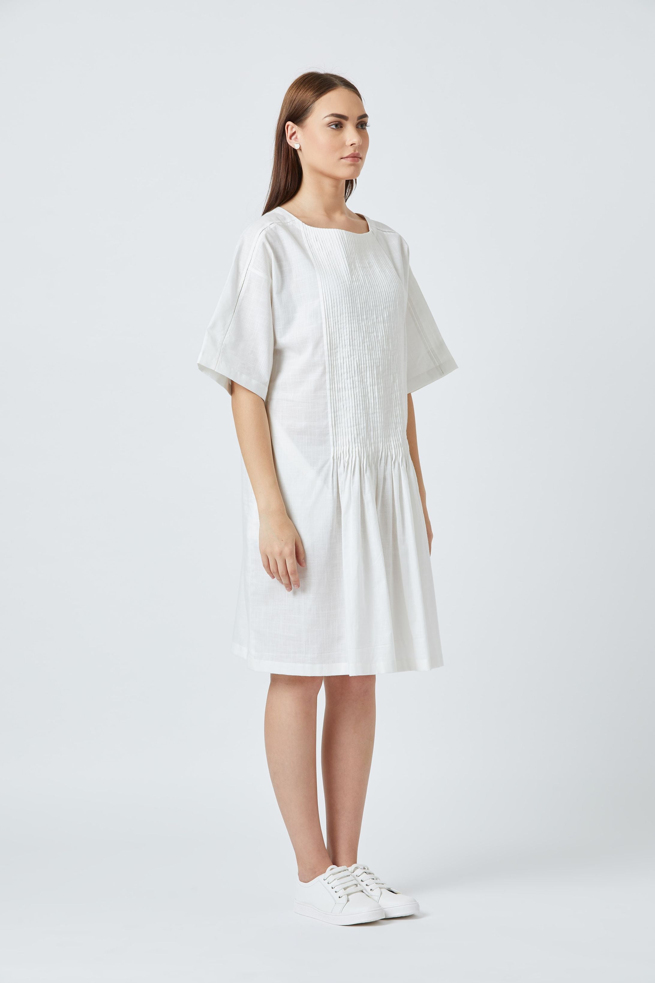 Jean White Tunic